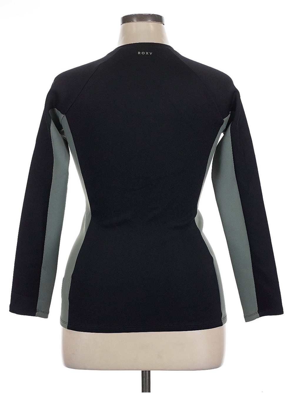 ROXY PRO WAVE LONG SLEEVE FRONT ZIP RASH VEST - ANTHRACITE XL - Picture 9 of 14